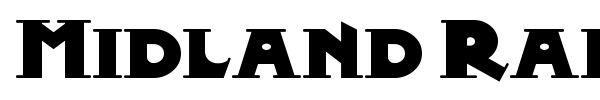 Midland Rail font preview