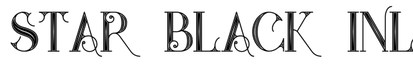 Star Black Inline font preview