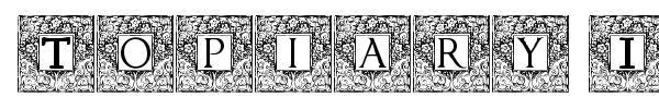 Topiary Initials font preview