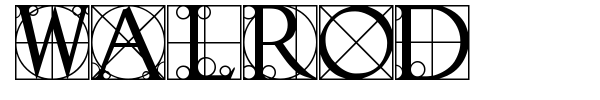 Walrod font preview