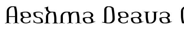 Aeshma Deava OldSerif font preview