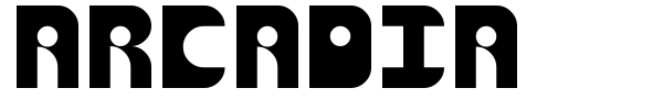 Arcadia font preview