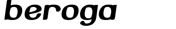 Beroga font preview