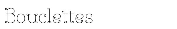 Bouclettes font preview