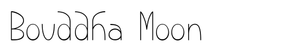 Bouddha Moon font preview
