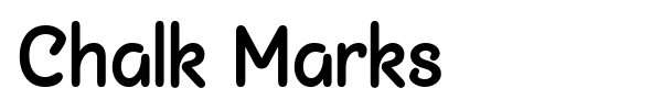 Chalk Marks font preview