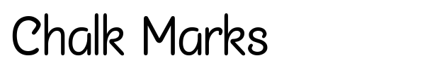 Chalk Marks font preview