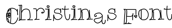Christinas Font font preview