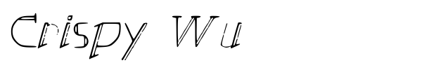 Crispy Wu font preview