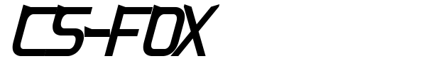 CS-Fox font preview