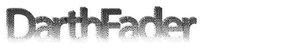 DarthFader font preview