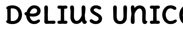Delius Unicase font preview