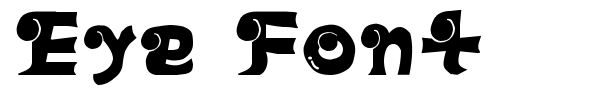 Fonte Eye Font