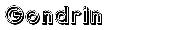 Gondrin font preview