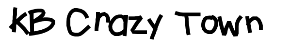 KB Crazy Town font preview