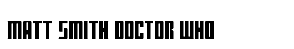 Matt Smith Doctor Who font preview