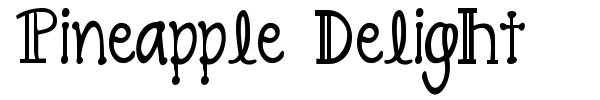 Pineapple Delight font preview
