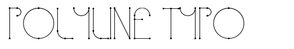 Polyline Typo font preview