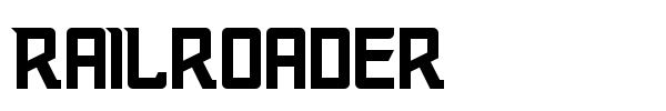 Railroader font preview