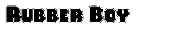 Rubber Boy font preview