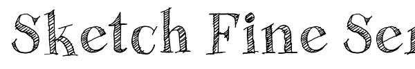 Fonte Sketch Fine Serif