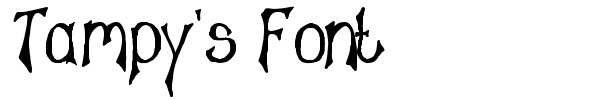 Fonte Tampy's Font