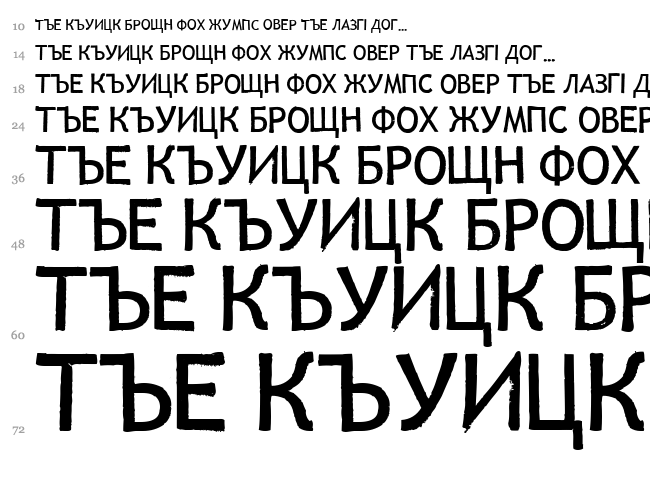 LL Lisa font waterfall