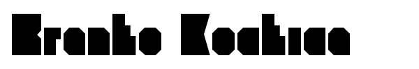 Branko Kockica font preview