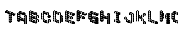 Fonte Demon Cubic Block Font