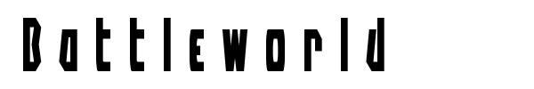 Battleworld font preview