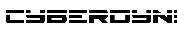Cyberdyne font preview