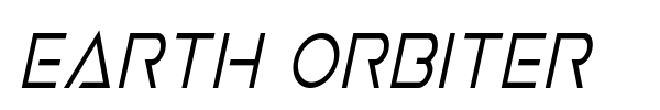 Earth Orbiter font preview