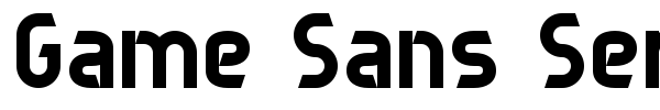 Fonte Game Sans Serif 7