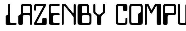Lazenby Computer font preview
