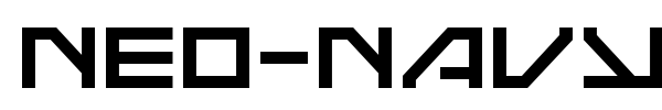 Neo-Navy font preview