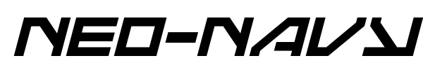 Neo-Navy font preview