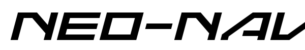 Neo-Navy font preview
