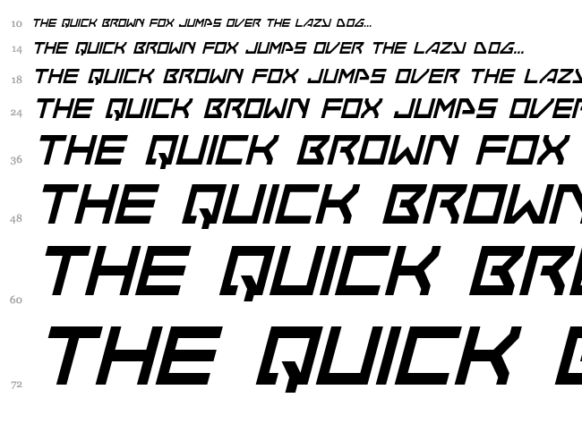 Neo-Navy font waterfall