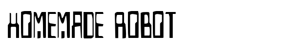 Homemade Robot font preview