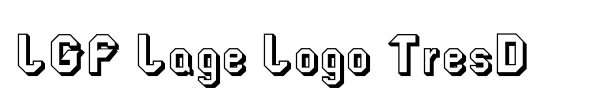 Fonte LGF Lage Logo TresD