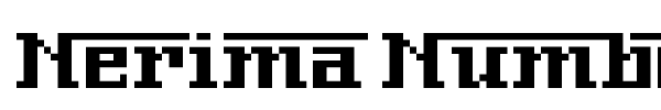 Nerima Number font preview