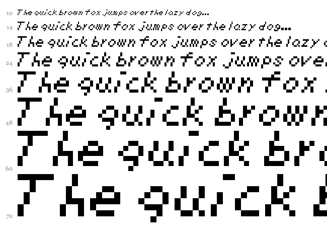 SMB Deluxe font waterfall