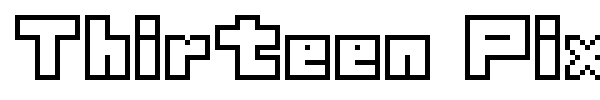 Fonte Thirteen Pixel Fonts