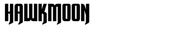 Hawkmoon font preview