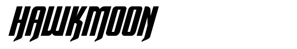Hawkmoon font preview