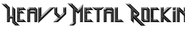 Fonte Heavy Metal Rocking