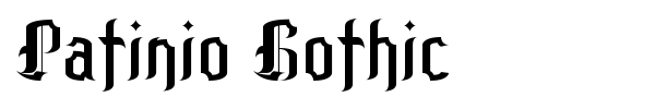 Fonte Patinio Gothic
