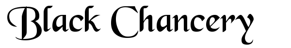 Black Chancery font preview