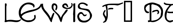 Lewis F. Days 191 font preview
