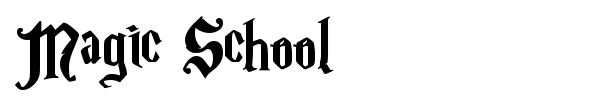 Magic School font preview